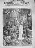 Original Old Antique Print 1894 Sarah Bernhardt Izeyl Theatre Renaissance Paris