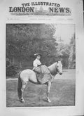 Original Old Antique Print 1894 Princess Ena Daughter Prince Henry Battenberg