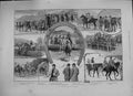 Original Old Antique Print 1894 Hunt Race Meeting Horses Sport 19th