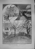 Original Old Antique Print 1894 Anarchist Conspirators London Bourdin Gr 19th