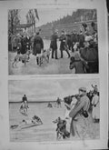 Old Antique Print 1894 German Emperor Bismack Hare Dog Lydiate Llewellyn 19th