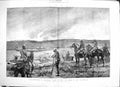 Original Old Antique Print 1894 Destruction Buluwayo Burnt King Lo Bengula War