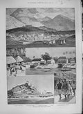 Original Old Antique Print 1894 Africa Freetown Sierra Leone Gambia Bathurst