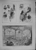 Original Old Antique Print 1894 Lord Roseberry Corn Exchange Edinburgh Scotland