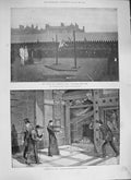 Old Antique Print 1894 Oxford Cambridge Boats Paris Anarchists Knight Rev 19th