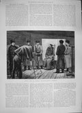 Original Old Antique Print 1894 Prison Life Siberia Photographing Criminal Man