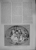 Old Antique Print 1894 Advertisement Mazawattee Recalls London Tea Garden 19th