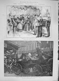 Original Old Antique Print 1894 Royal Wedding Coburg Castle Ehrenburg Queen 19th
