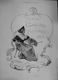 Old Antique Print 1894 Gallery Pictures Cornish Crabbers Theatre Buxton 19th