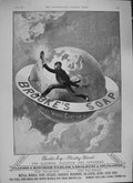Antique Old Print *3852 1894 Advertisement Brookes Monkey Brand Soap Washing