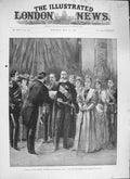 Antique Old Print *3849 1894 Antwerp International Exhibition Count Pret King