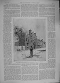 Old Antique Print *3848 1894 Siers Church Institute Woolwich Prince Wales