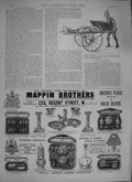 Original Old Antique Print 1894 Ambulance Simplex John Carter Mappin Sheffield