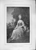 Original Old Antique Print 1894 Portrait Mrs Robinson Thomas Gainsborough 19th