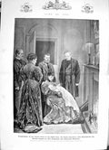 Old Antique Print 1894 Baby Future King Home Secretary Duke York Empire 19th