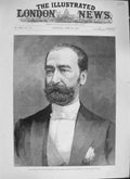Original Old Antique Print 1894 Portrait Sadi Carnot President French Republic