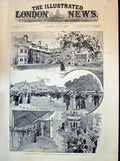 Old 1894 Country Fair Market Streatham British Homes Incurables Bazaa Victorian