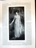 Antique Old Print 1894 Portrait Beatrice Daughter Coddington Lennard Cayley