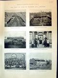 Old 1894 War Asia Mukden Mission Hospital Medical Students Map PekinVictorian