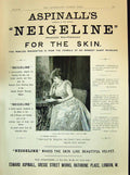 Antique Old Print 1894 Edward Aspinall'S Neigeline Skin Cream Rathbone London
