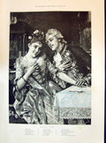Old 1894 Kissing Usury Lady Man Romance South-African Goat Breeder Pr Victorian