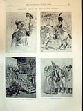 Antique Print 1894 Detaille Sketch Russian Ficer Vive L'Empereur Siers War 19th