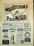 Old 1894 Beechams Pills Kropp Razor Clarke'S Pyramid Lamp Pinaud Cycl Victorian
