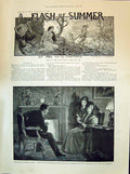 Old 1894 Story Illustration Flash Summer Clifford Katherine Ladies Fi Victorian