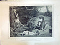 Old Print 1894 Idyll Young Sier Musical Instrument Children John Millais 19th
