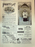 Antique Print 1894 Pears Soap Adams Furniture Polish Robinson Carters Pills
