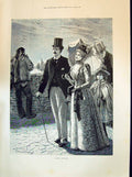 Old 1894 Family Sunday Church Fisherman Earl Albemarle Walter Hazell Victorian