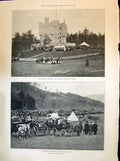Old 1894 Braemar Gathering Queen Royal Pavilion Duke York Liverpool P Victorian