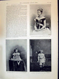Old 1894 Queen Portugal Comte Prince Manuel Luis Felipe Braganza Louis D' 19th