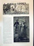 Old 1894 Story Illustration Flash Summer Clifford Elizabeth Ladies St Victorian