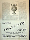 Old Antique Print 1894 Ayr GCup Sport Mappin Webb Prince'S Plate London 19th