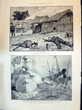 Old 1894 War Dead Bodies Sinking Troop Ship Kow-Shing Naniwa Kan Yama Victorian