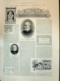 Old 1894 Charterhouse School Brown Sutton Elwyn Monk Monument Elizabet Victorian