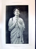 Old 1894 Beautiful Woman Praying Bless Lord Father Ivan Confessor Cza Victorian