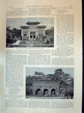 Old 1894 P'Ailou Pei-Ling Tai Tsung Tomb Mukden Fu-Ling Nurhachu Manc Victorian