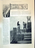 Old 1894 Story Illustration Rock Dweller Romance Captain Noemi Gould Victorian