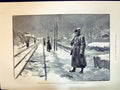 Old 1894 Funeral Czar Alexander Railway Moscow Russia Princess Bismar Victorian