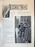 Old 1894 Illustration Story Rock Dweller Jean Man Lady Climbing Noemi Victorian