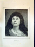 Old Print 1894 Woman Herodias Countess Rosebery Memorial Hall Queensferry 19th