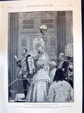 Old 1894 Newly Married Empress Kissing Sacred Ikon Kazan Cathedral We Victorian