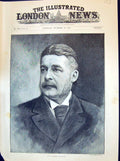 Original Old Antique Print 1894 Portrait Sir Arthur Sullivan Ref.2 Victorian