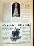 Old Print Bovril Prime Ox Beef 1894 Lady Margaret Grosvenor Wedding Cake 19th