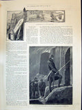 Old 1894 Story Illustration Rock Dwellers Noemi Guillem Knight Sword Victorian