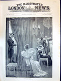 Old 1894 New Year Bells Entertainment Romance Men Ladies Canton Woodv Victorian