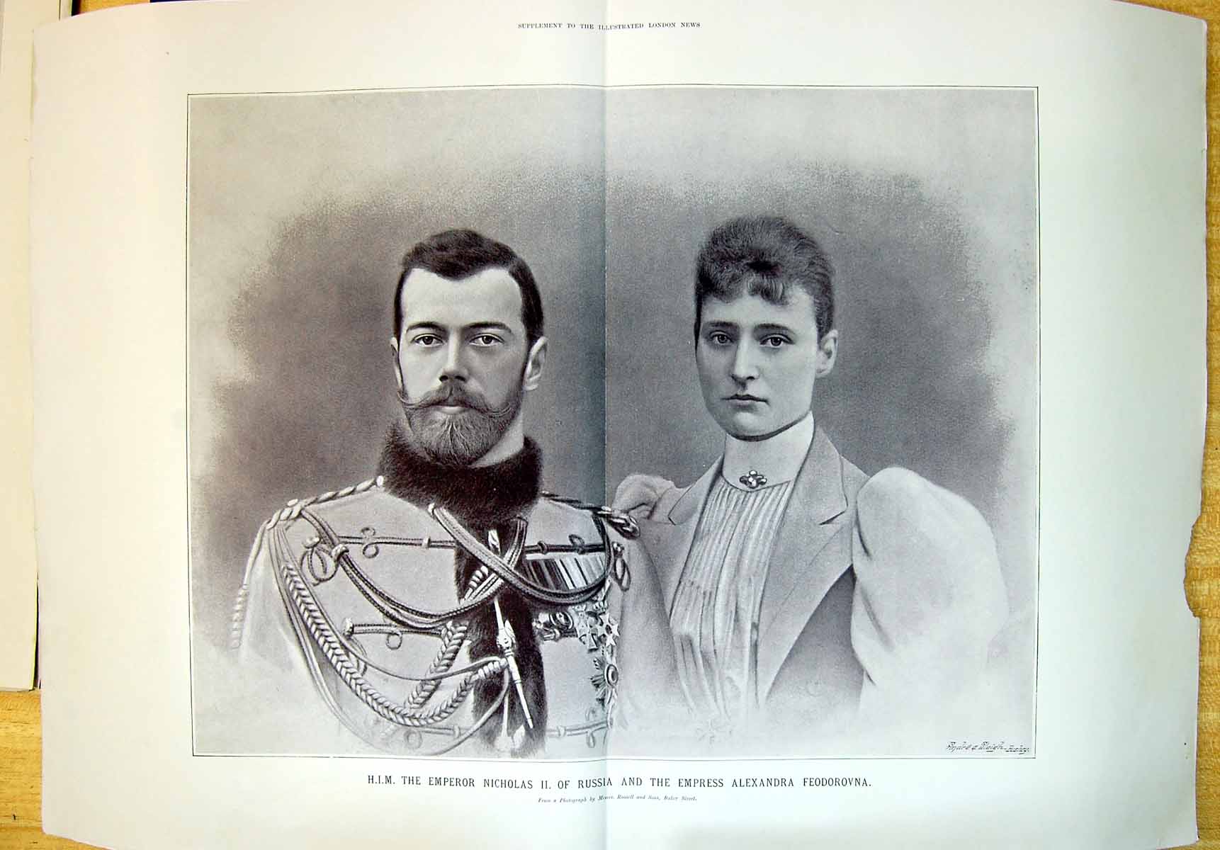 Old 1894 H.I.M. Emperor Nicholas Russia Empress Alexandra FeodorovnaVictorian
