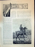 Old 1894 Story Illustration Noemi Rock Dweller Man Horse Father Jean Victorian